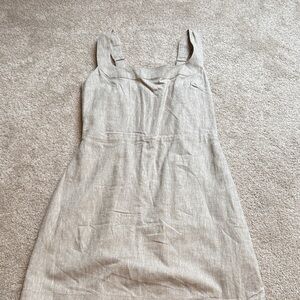 Abercrombie & Fitch Light Tan Linen Dress
